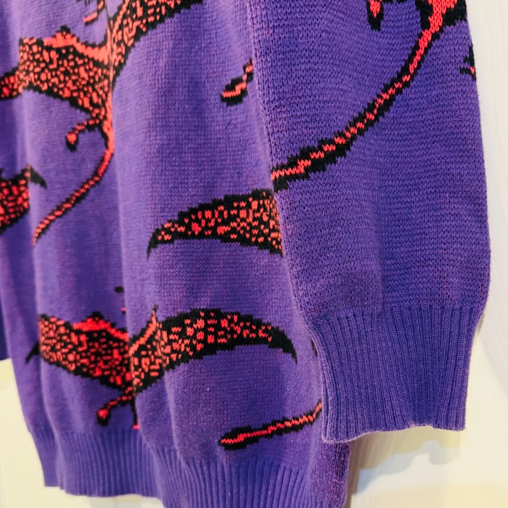 VTG Betsey Johnson Pterodactyl Sweater Dress - Picture 3 of 9